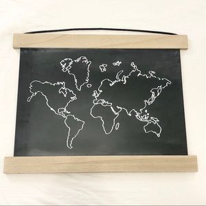 Pillowfort by Target World Map Chalkboard Wall Art